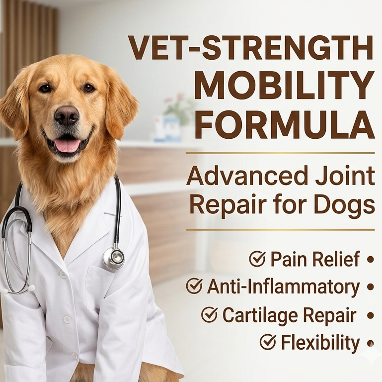 Dog mobility support chews with natural ingredients