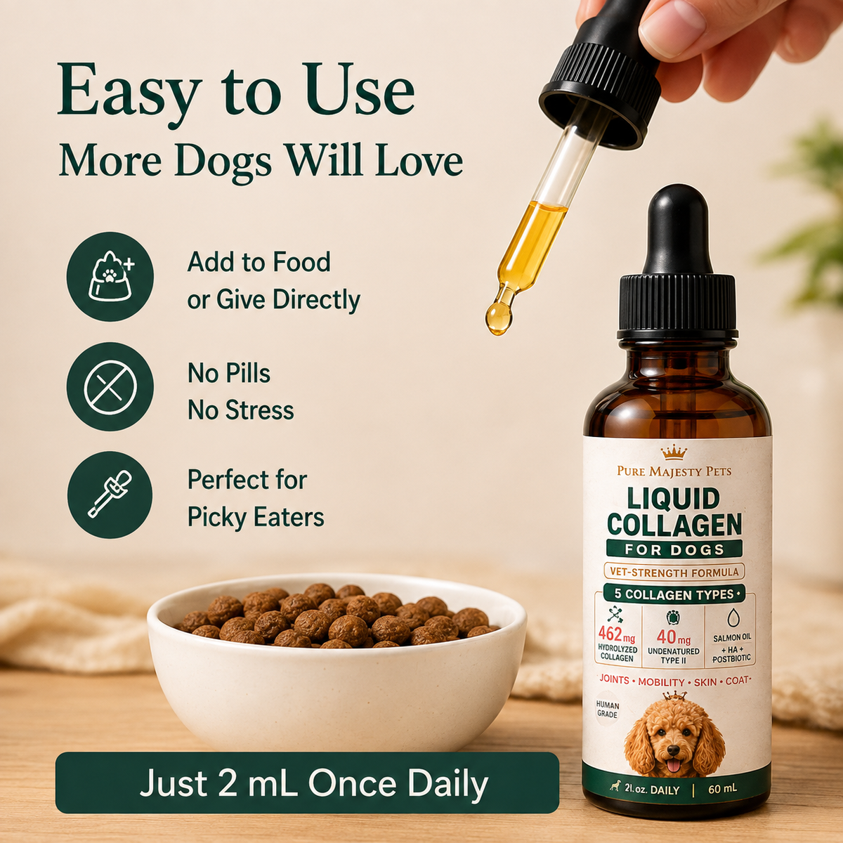 Liquid Collagen for Dogs Australia | Pure Majesty Pets