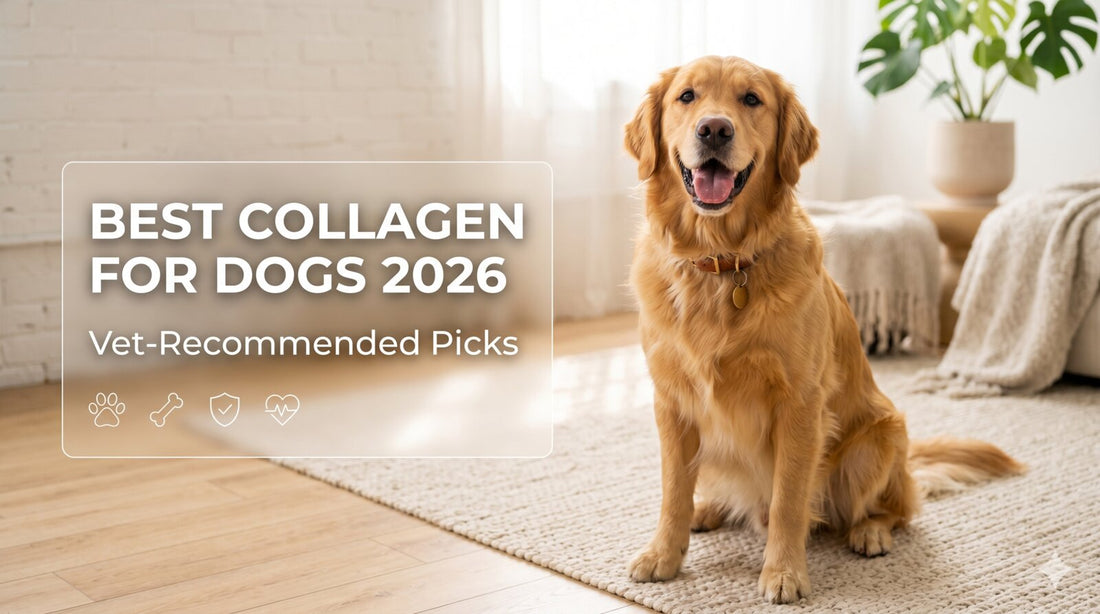 Hund bei einem Schweizer Vergleich von Kollagenprodukten