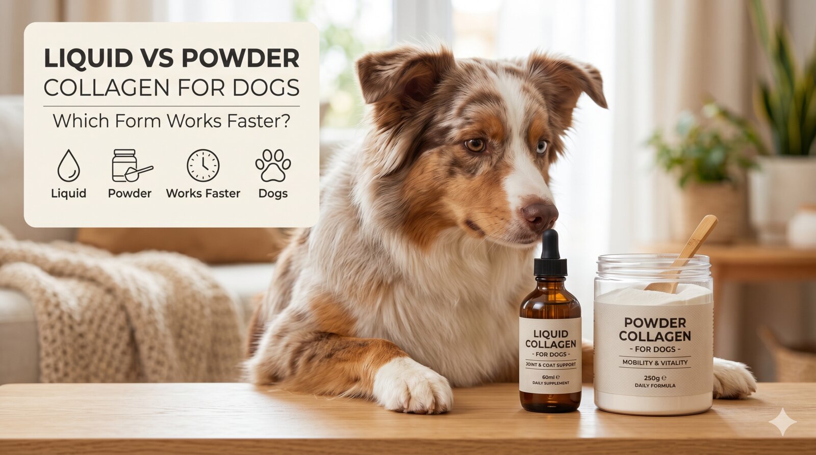 Liquid Collagen vs. Powder Collagen for Dogs: Which Form Works Faster?