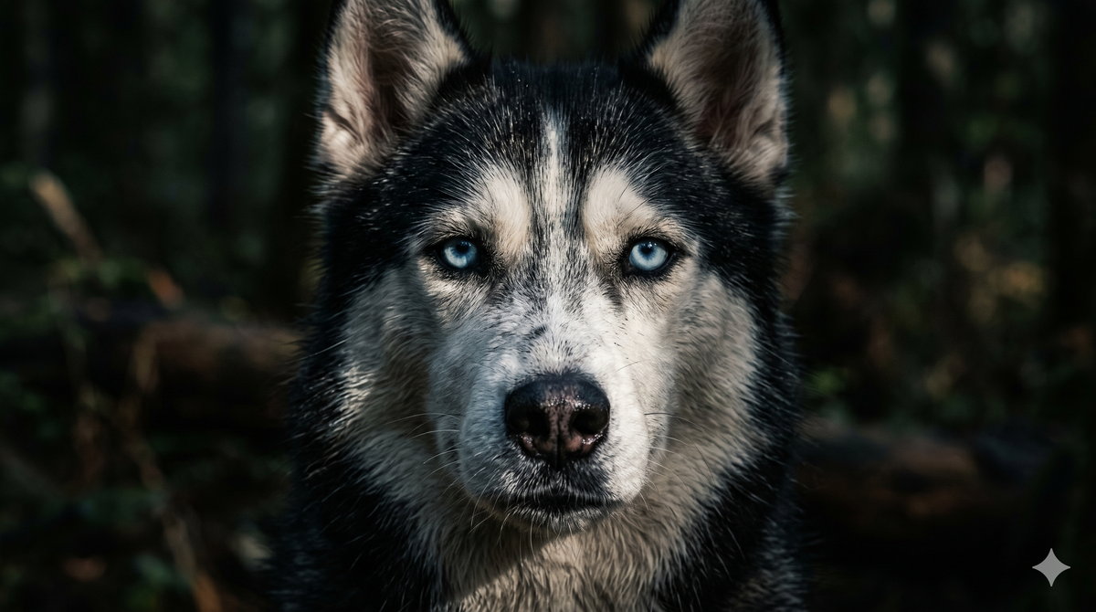 Siberian Husky with bright clear eyes — dog eye health guide
