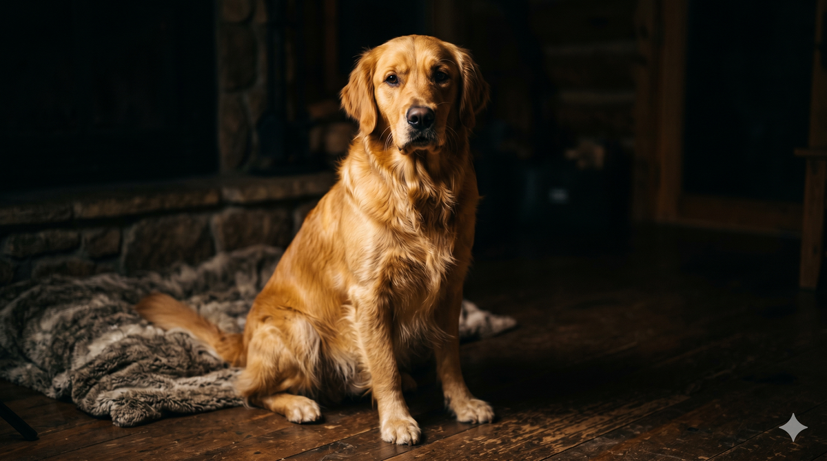 Golden Retriever with healthy shiny coat — dog itch relief guide