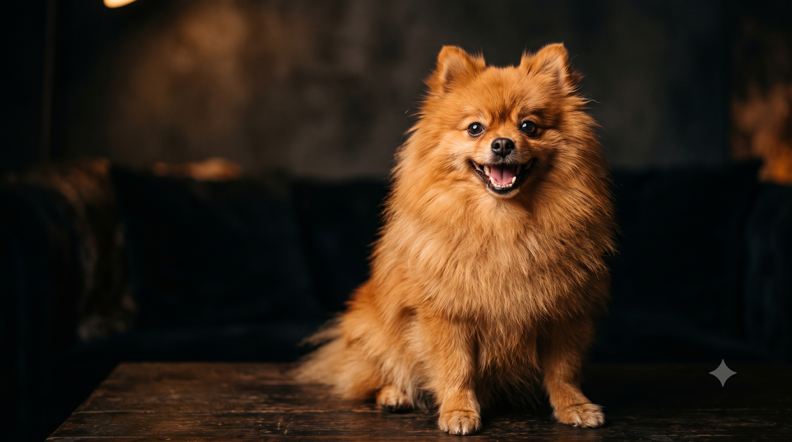 Happy small breed dog with healthy clean teeth, illustrating the best dental powder for small dogs