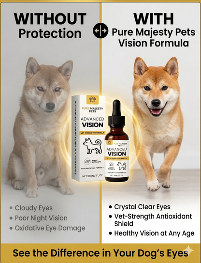 Gentle dog eye cleansing solution bottle