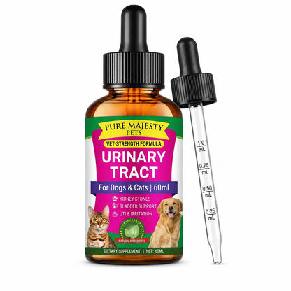 Pure Majesty Pets cranberry for dogs drops for urinary tract and bladder health