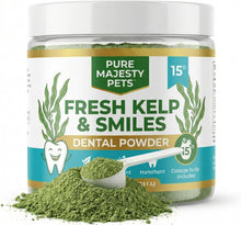 Pure Majesty Pets Dog Dental Powder jar — 12-ingredient dental powder for dogs, no brushing