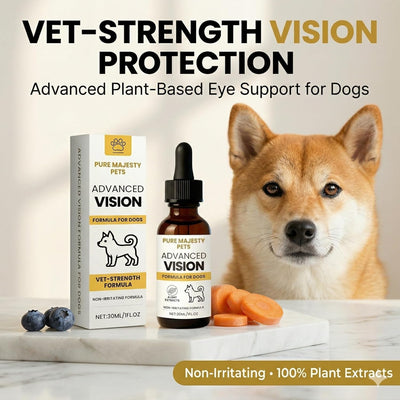 Advanced Vision formula for dogs — vet-strength plant-based drops