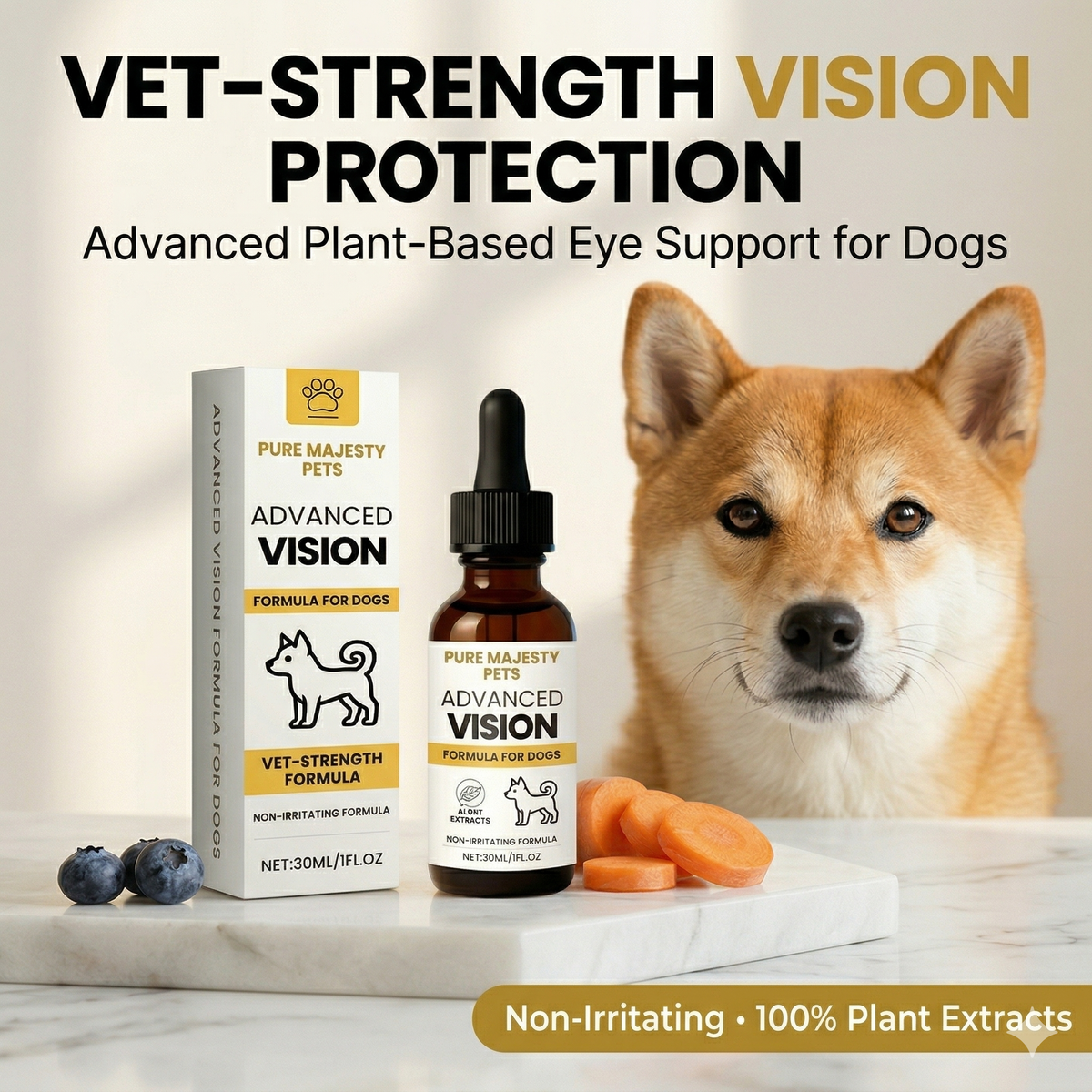 Soothing daily eye cleansing rinse for dogs gentle tear stain remover