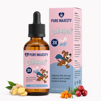 Liquid Collagen Drops for Dogs – Hydrolyzed Collagen Supplement for Joints, Skin & Coat