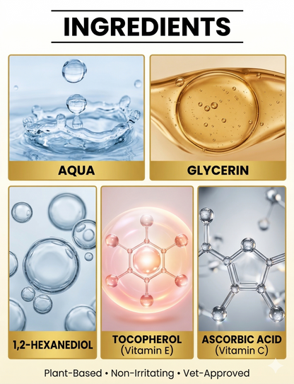 Soothing eye care rinse for dogs tear stain removal