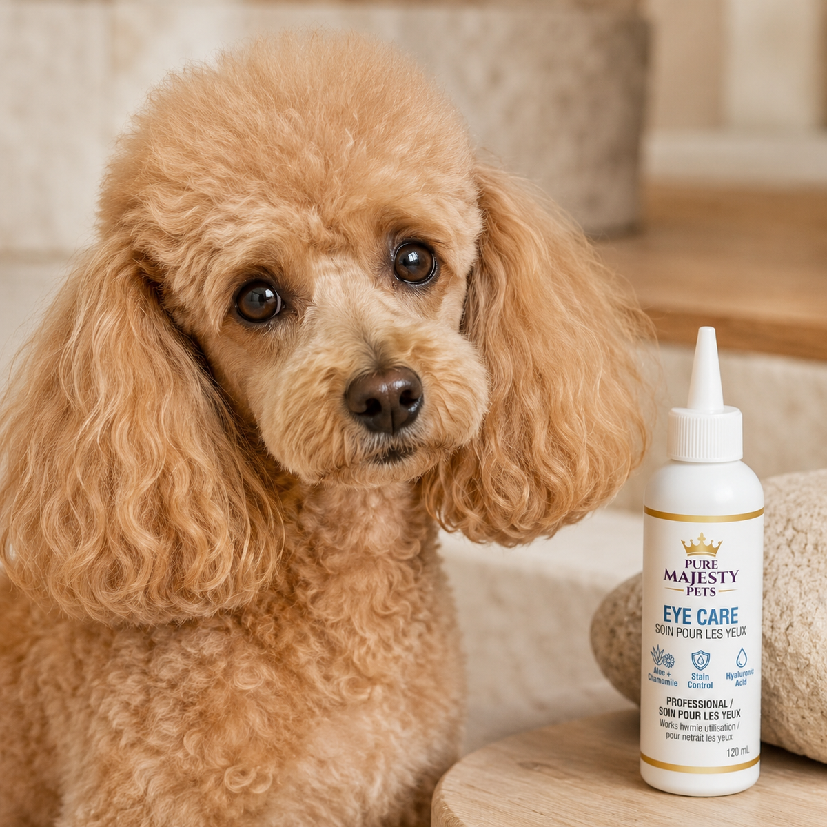 Dog eye drops for clean comfortable-looking eyes