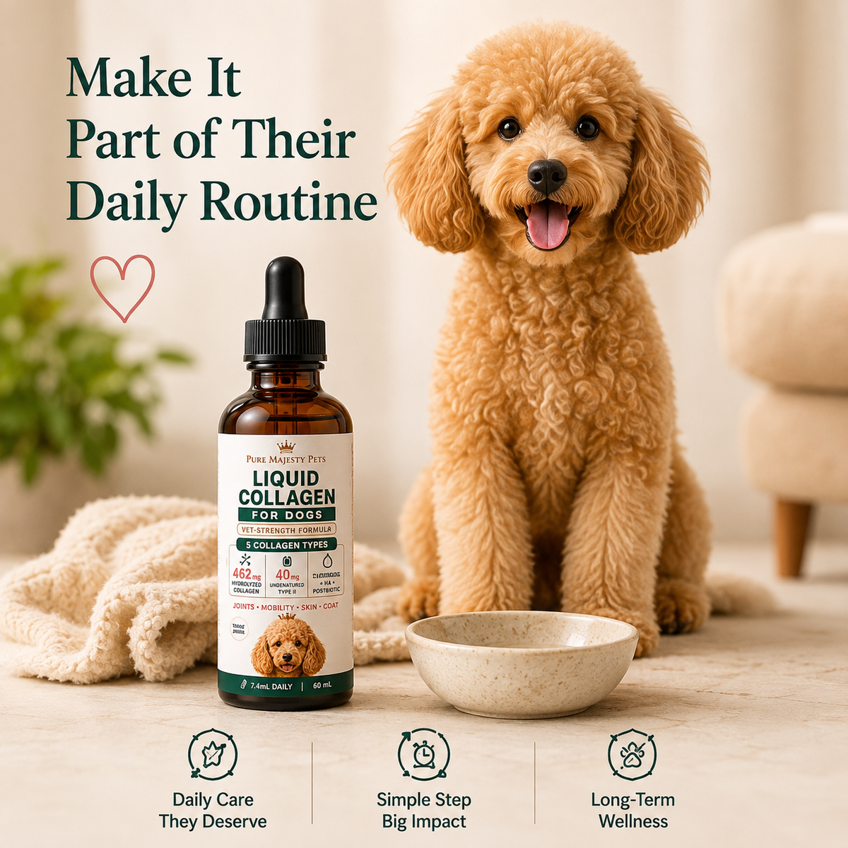 Liquid Collagen for Dogs | Joint, Skin & Coat Support