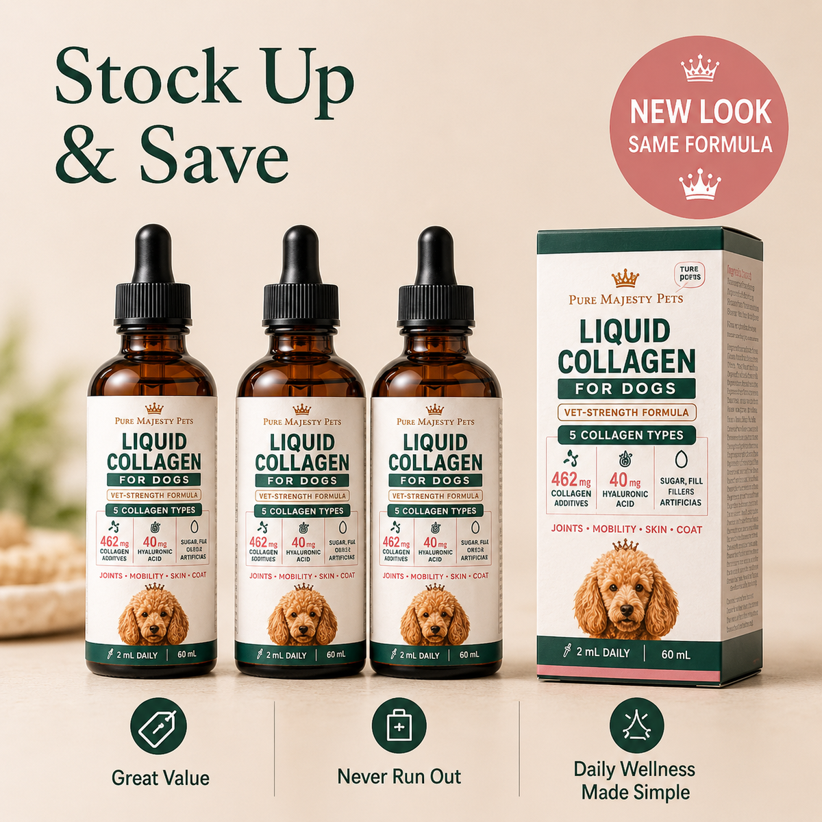 Liquid Collagen for Dogs | Joint, Skin & Coat Support