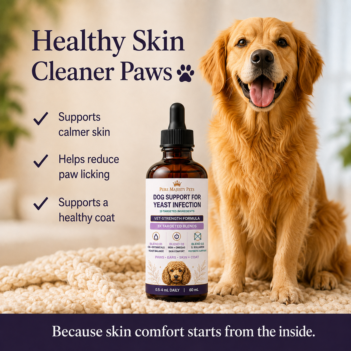 Dog Yeast Infection Treatment UK | Skin, Ears & Paws